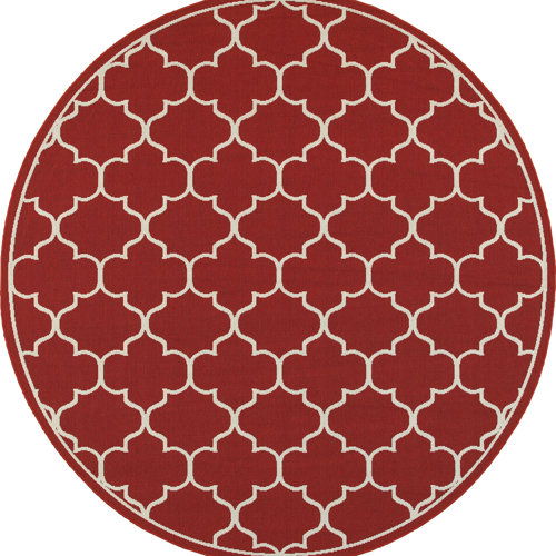 Wayfair Red Round Outdoor Rugs You'll Love in 2024